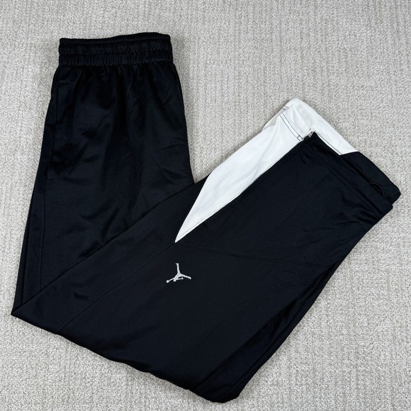Nike Air Jordan Men's XL Black Straight Leg Baggy Basketball Sweatpants - Picture 1 of 7